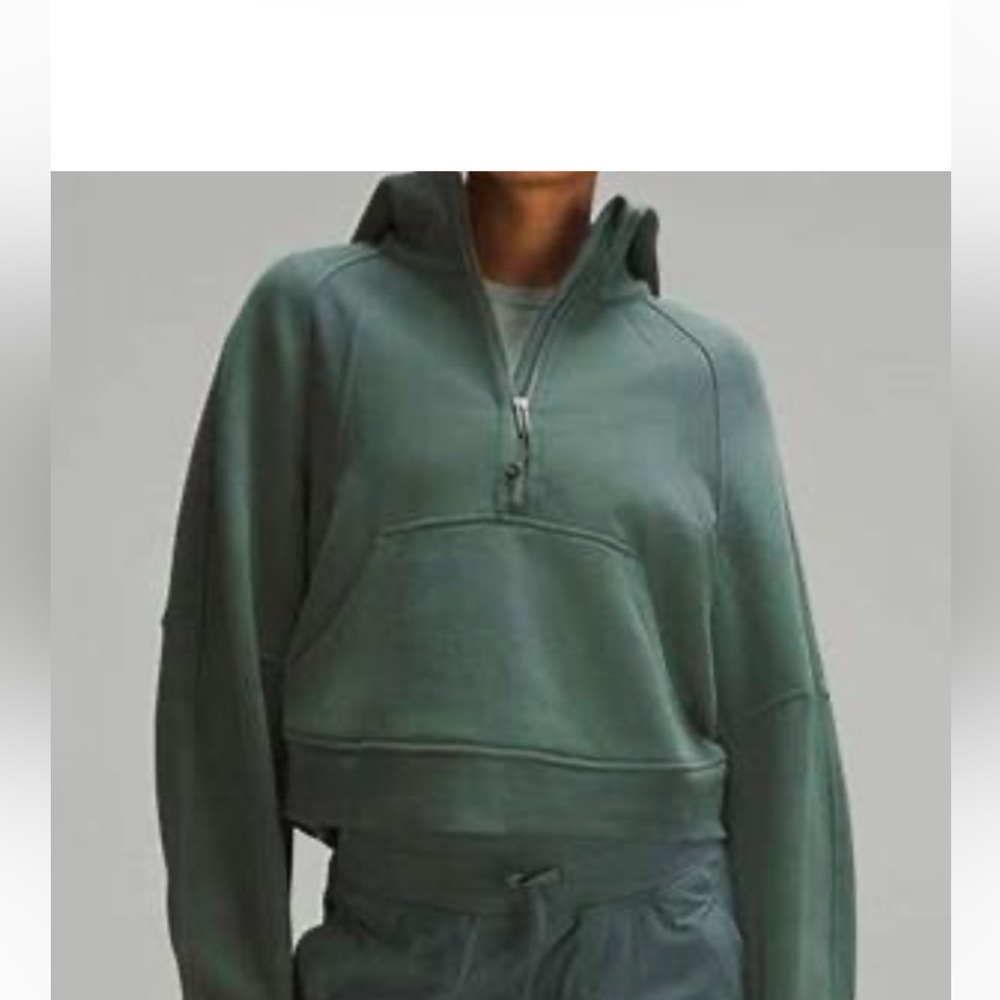 Lululemon Cropped Oversized Half Zipped  Scuba Hoodie XS/S
